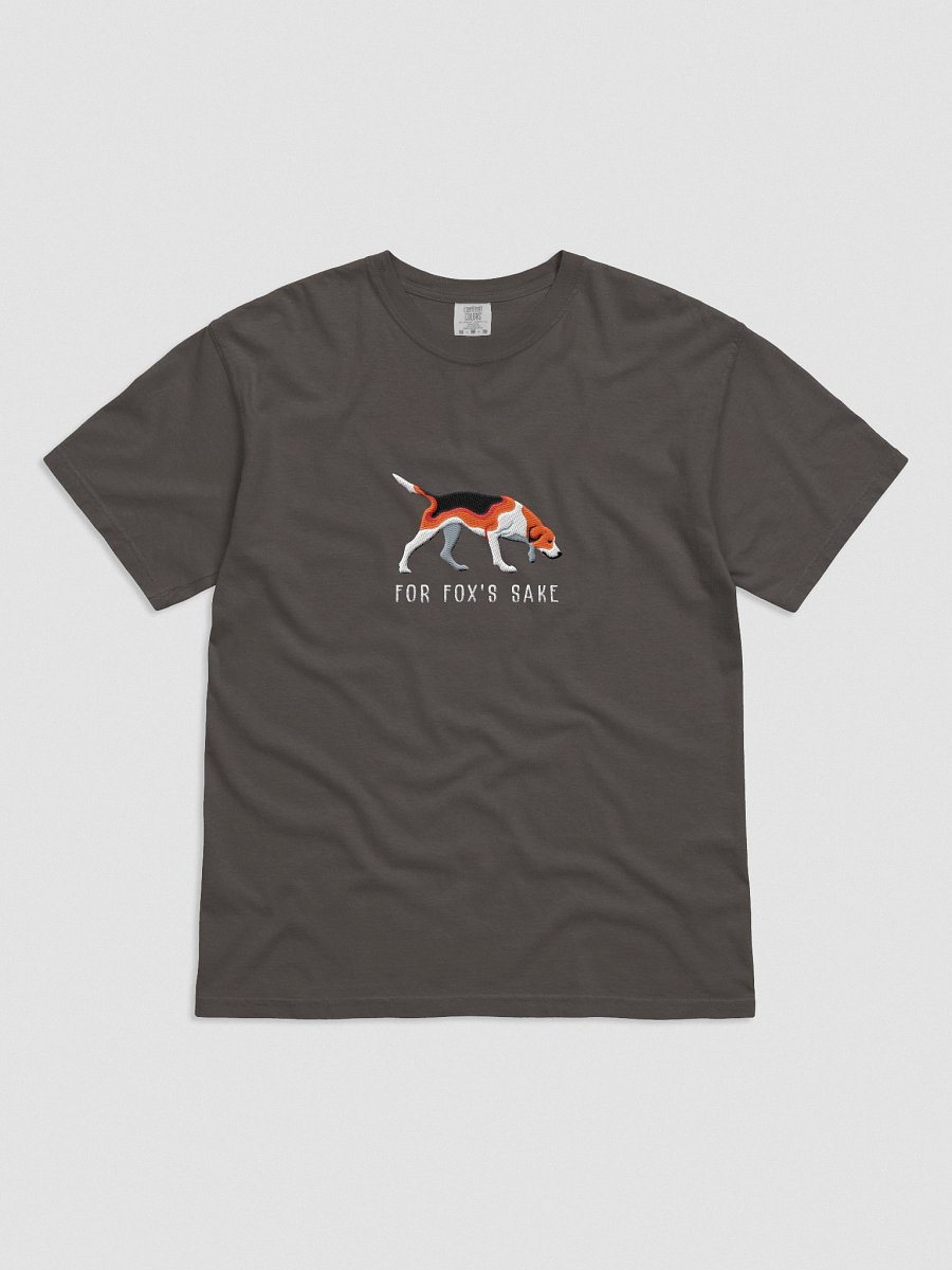 For Fox's Sake T-Shirt(Embroidered) of an American Foxhound(Tricolor) product image (2)