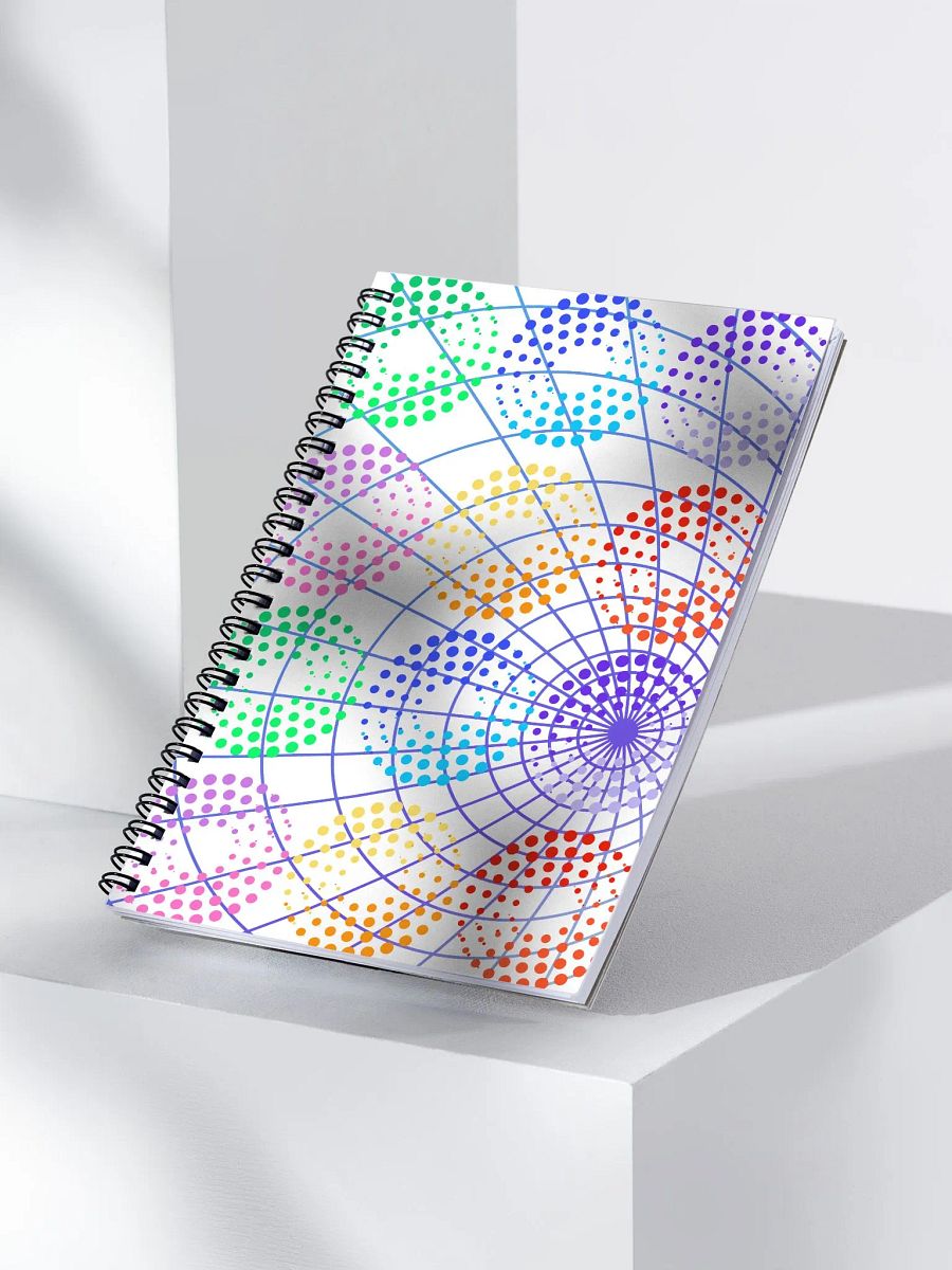 Captured By Gravity - Artistic Graphical Pattern Design Spiral Notebook product image (3)