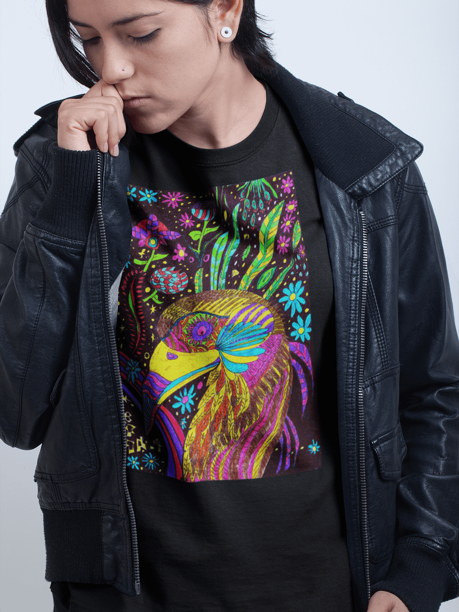 Abstract Psychedelic Bird Unisex T-Shirt product image (9)
