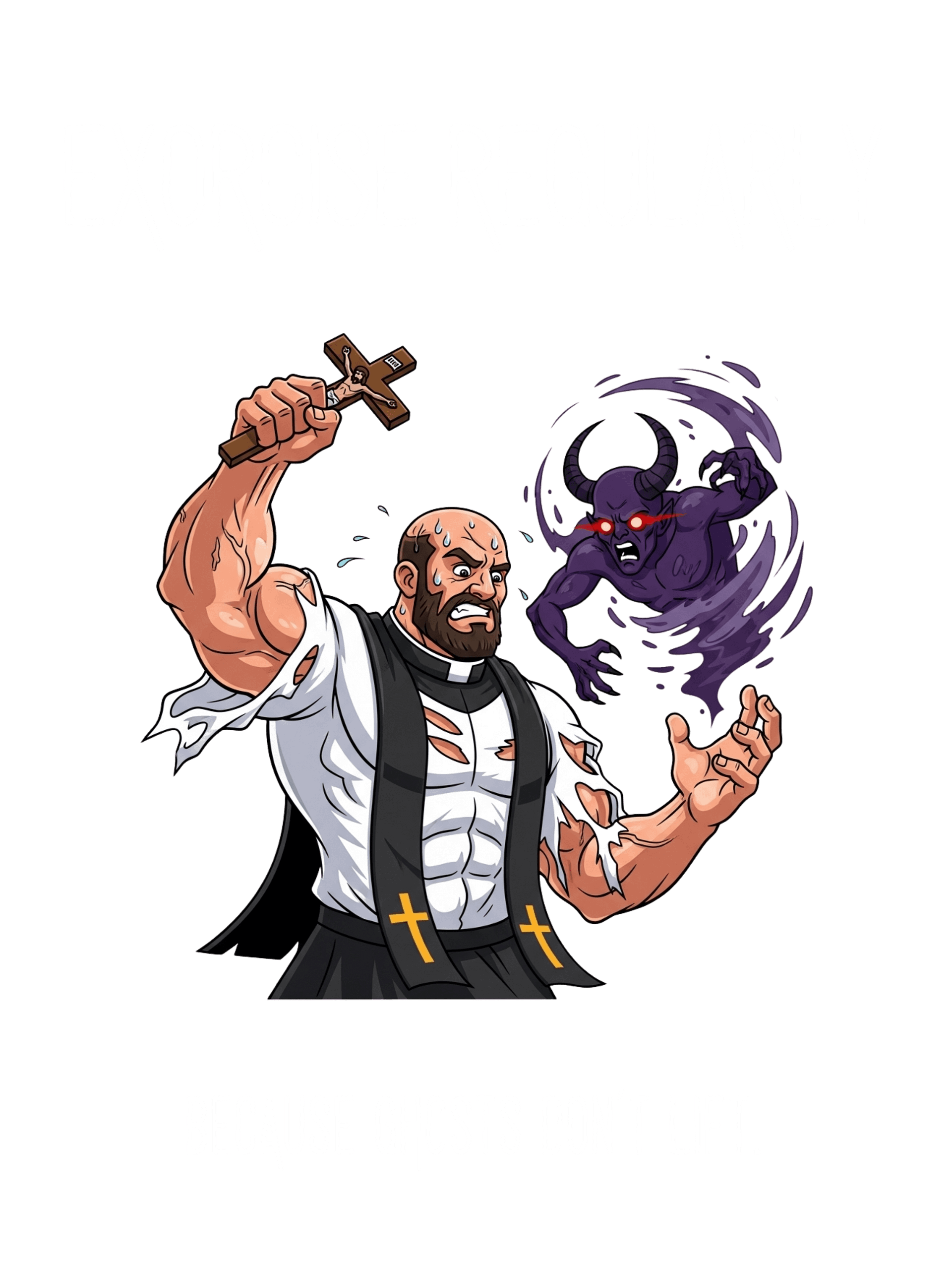 Exorcise Regularly Premium Athletic Tee (Under Armour Edition) product image (5)