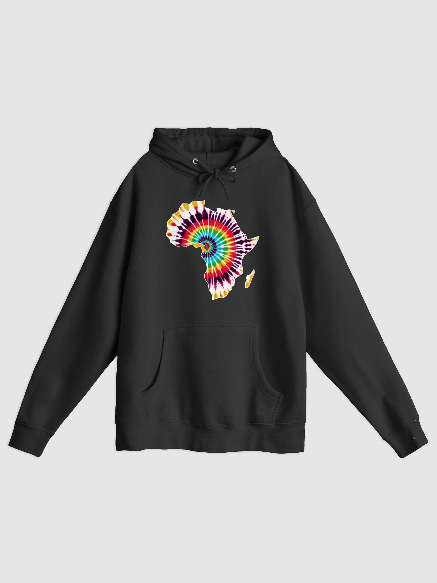 Map of Africa Tie and Dye Print Pattern Hoodie product image (3)