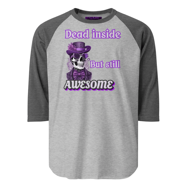 Awesome Male Skeleton Raglan Tee product image (10)