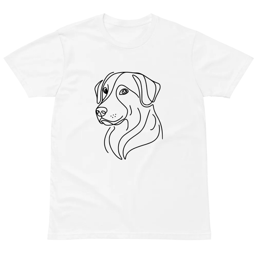 Modern Dog Outline Unisex T-Shirt product image (2)