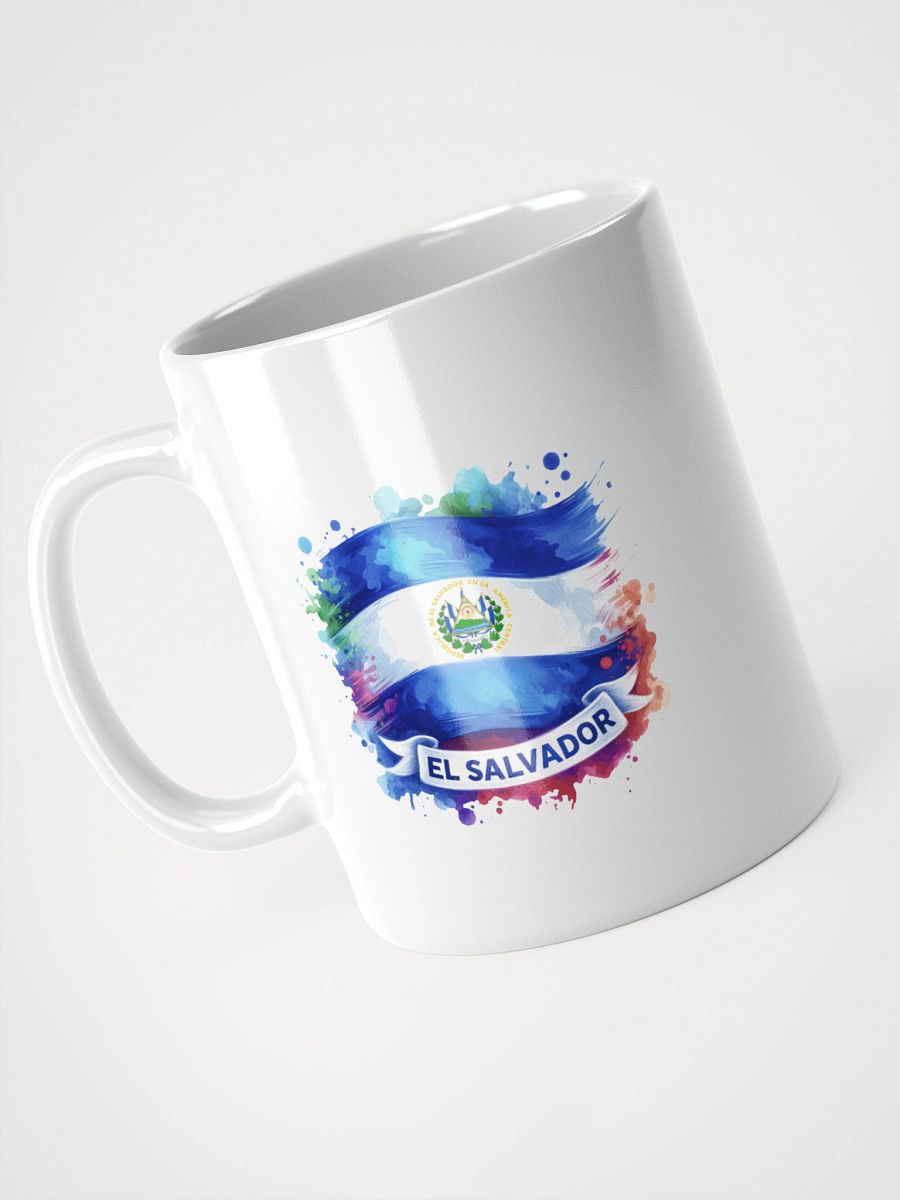 Salvadoran Flag Splatter Mug product image (8)