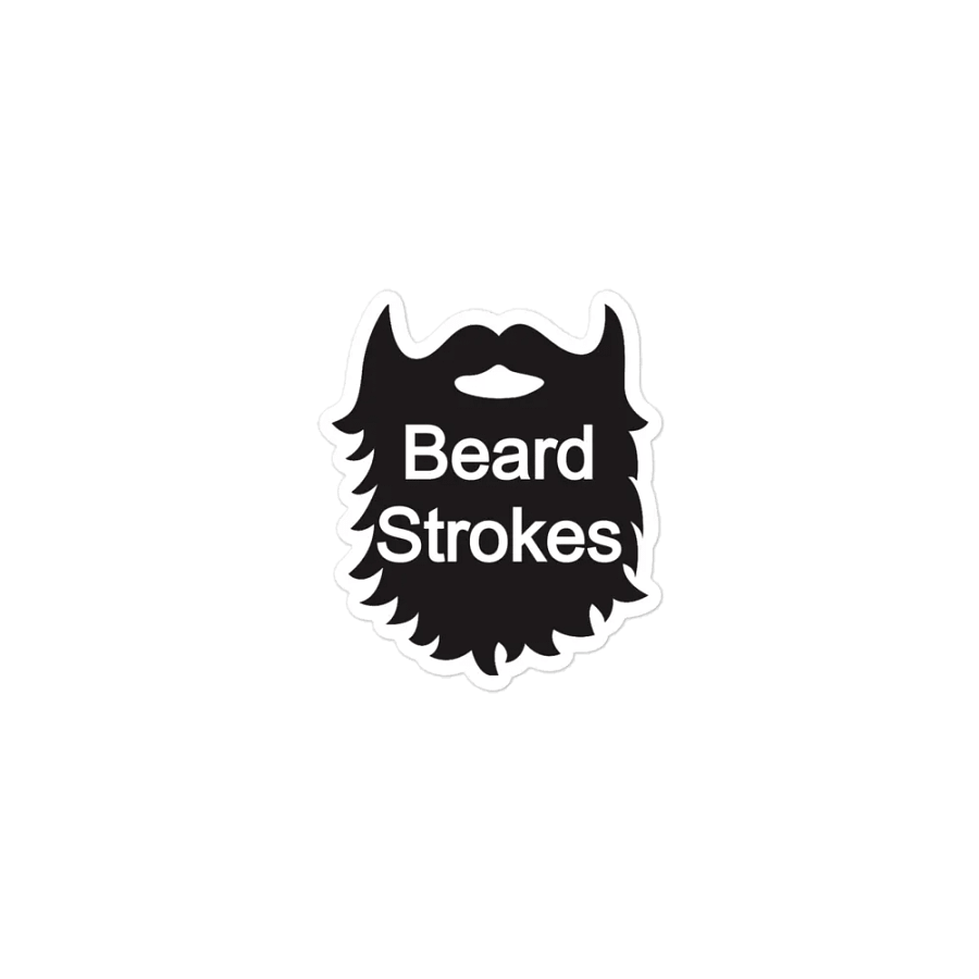 Black Beard Strokes Magnet product image (1)
