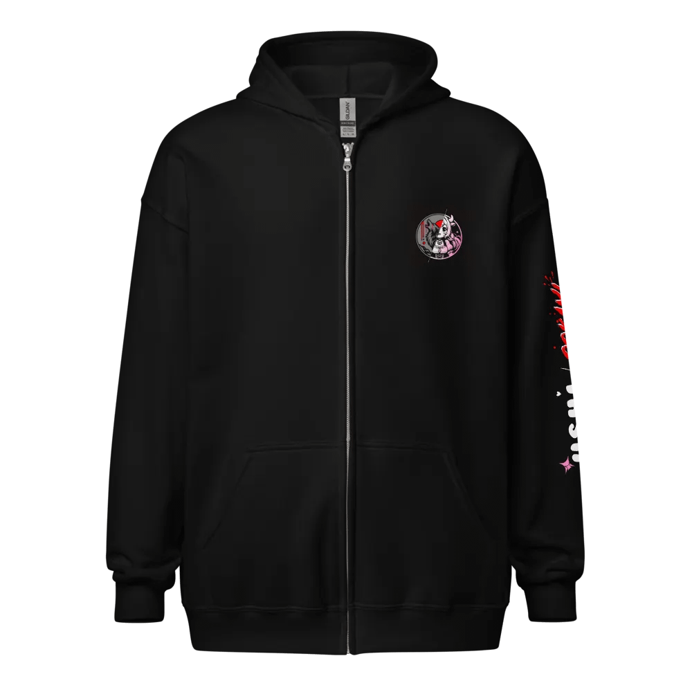 Adorably Macabre Couple Zip-up Hoodie (Alternate) product image (1)