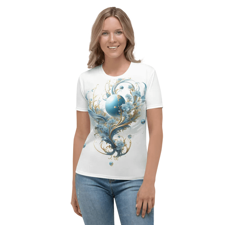 Floral art T shirt product image (2)