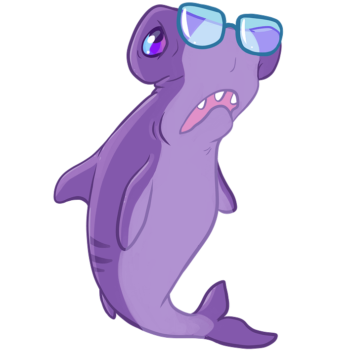 Glasses Shark Sticker product image (1)