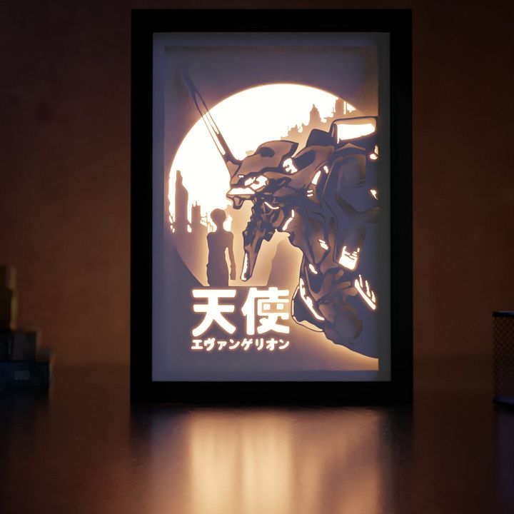 Neon Genesis Evangelion Legend Pack Lightbox template 5 in 1 - PDF PNG SVG DXF + Video product image (2)