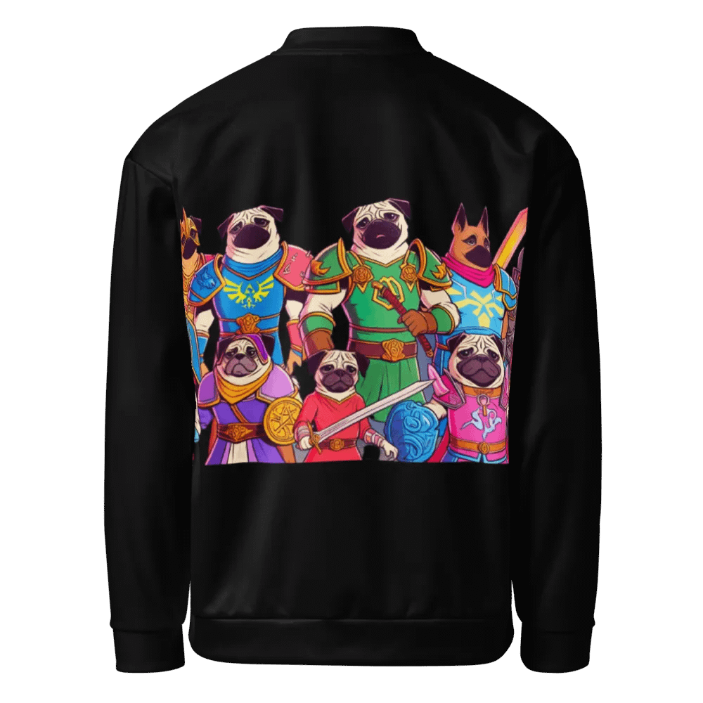 PugNation All-Over Print Bomber Jacket product image (2)