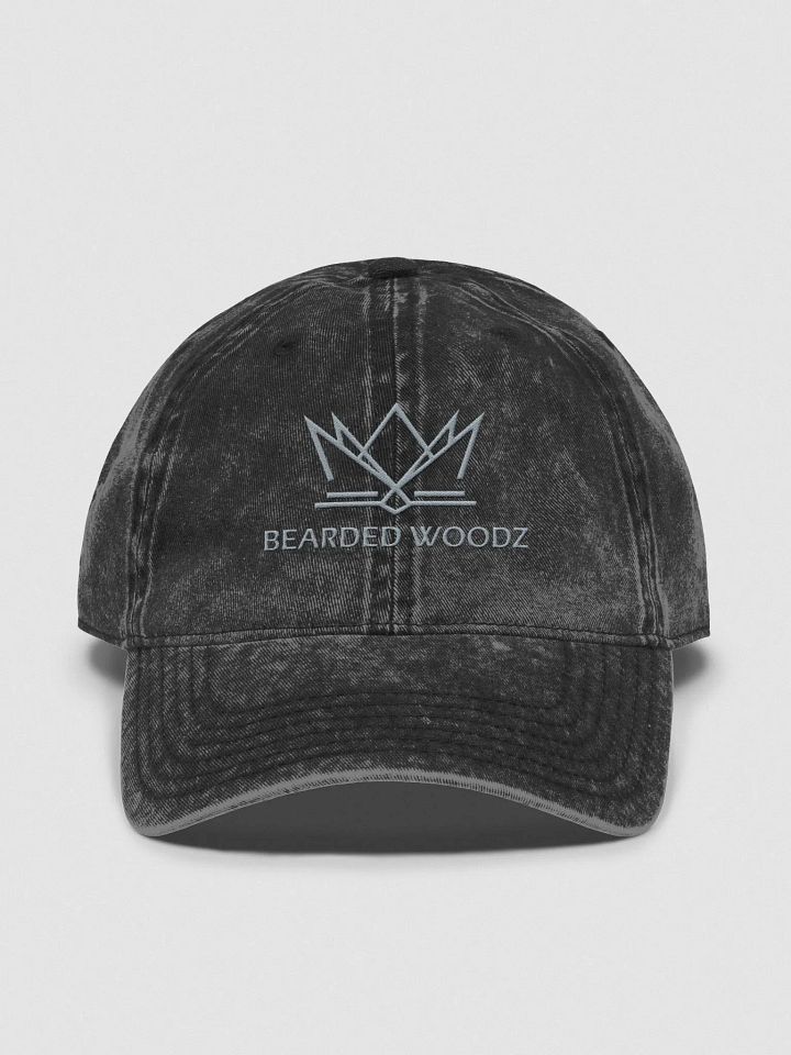 Bearded Woodz Vintage Washed Cap (Grey Embroidery) product image (1)