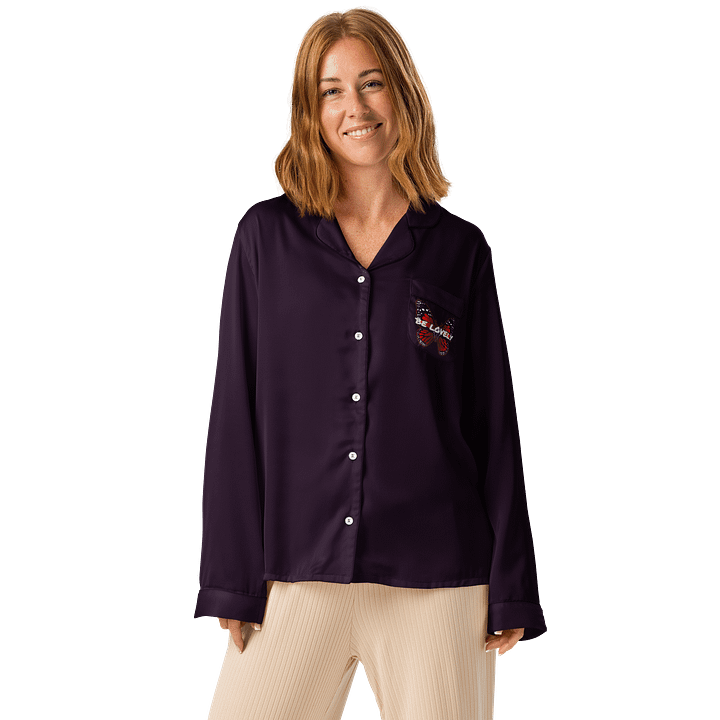 Be Lovely Butterfly All-Over Print Pajama Top Women product image (1)