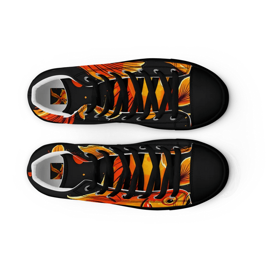 Luminous Fins, Women's High Top canvas shoes product image (9)