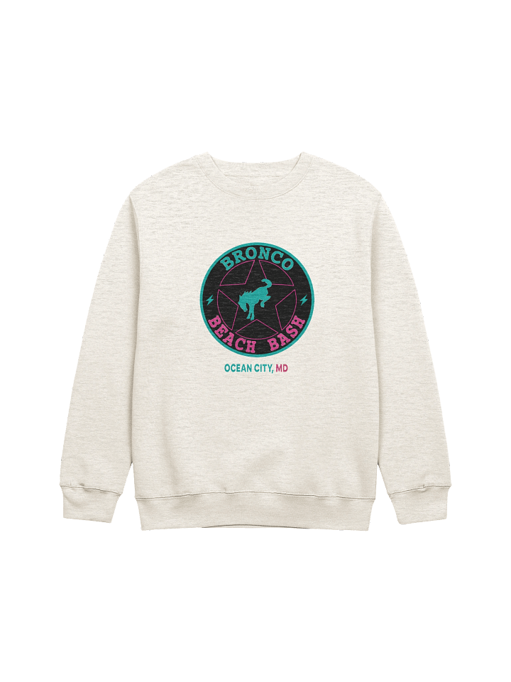 2025 Bronco Beach Bash Ocean City / Destination Bigfoot Bronco Collab Full Frontal/Full Send Sweatshirt (Multiple Colors Available) product image (1)