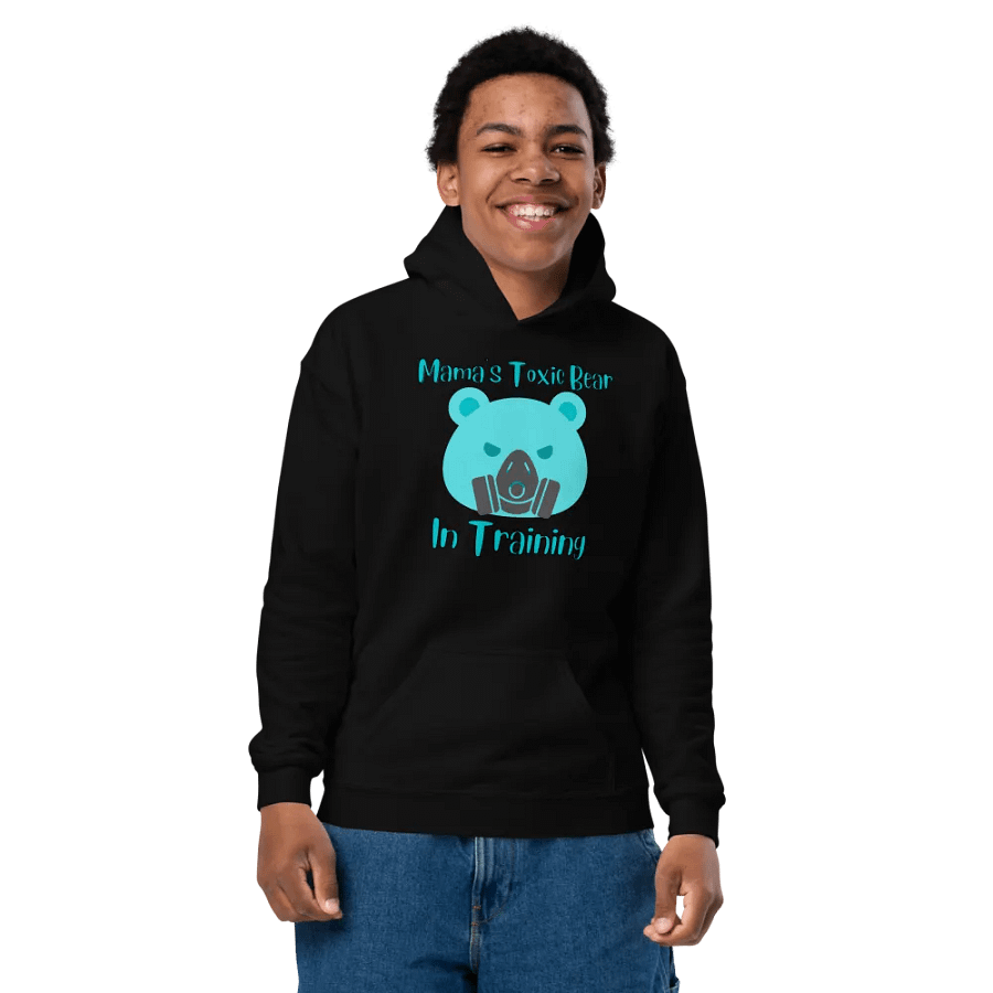 Toxic Bear In Training Kids Hoodie product image (4)
