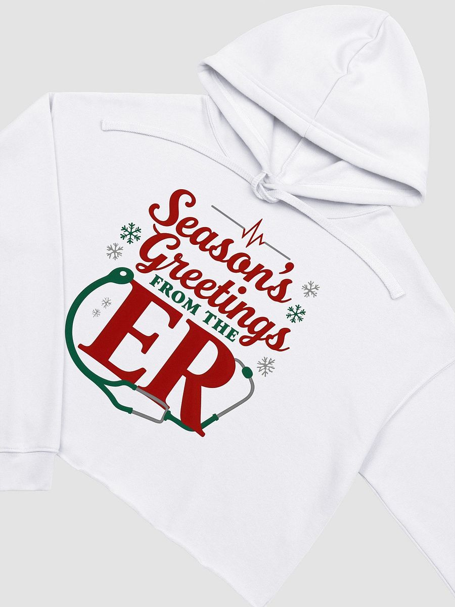 Season's Greetings from the ER Crop Hoodie product image (10)
