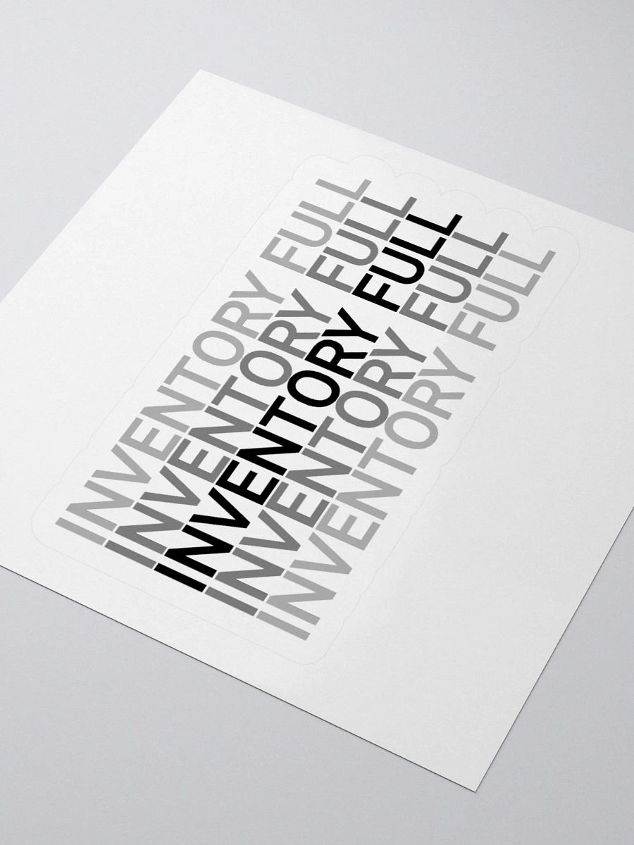 Inventory Full Vinyl Kiss Cut Sticker product image (4)