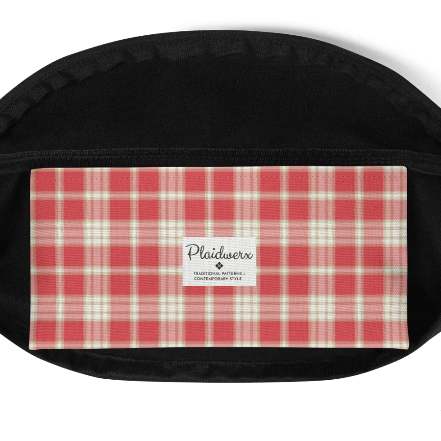 Coral Pink Plaid Fanny Pack product image (6)