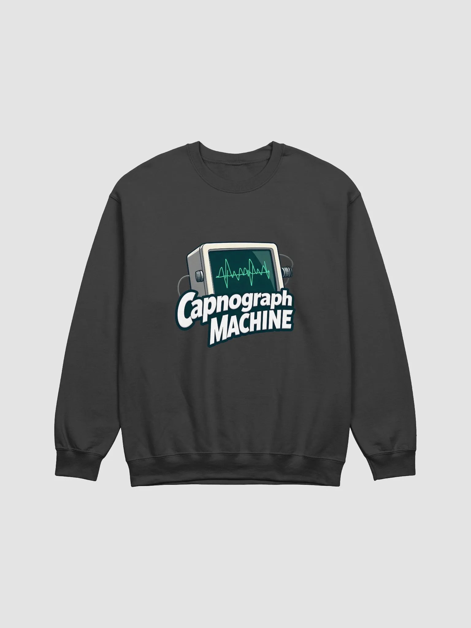 Vintage Capnograph Waveform Crewneck product image (6)