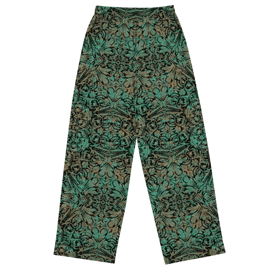 Green Copper Flower Wideleg Pants product image (1)