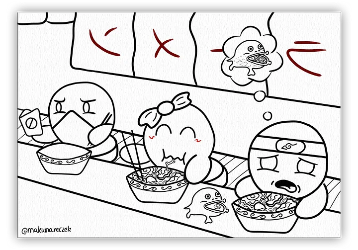Dango Ramen - Coloring page product image (1)