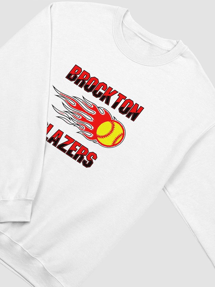 Brockton Blazers Logo Crew Neck Sweatshirt - White product image (2)