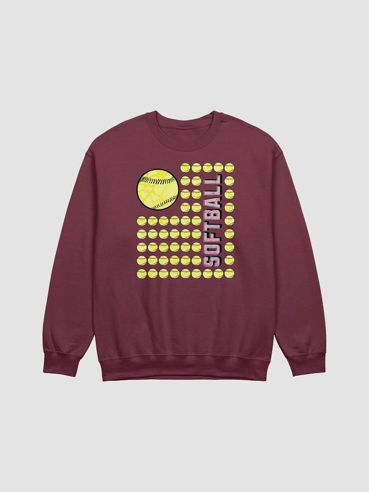 US Flag Softball Swag Crewneck Sweatshirt product image (9)
