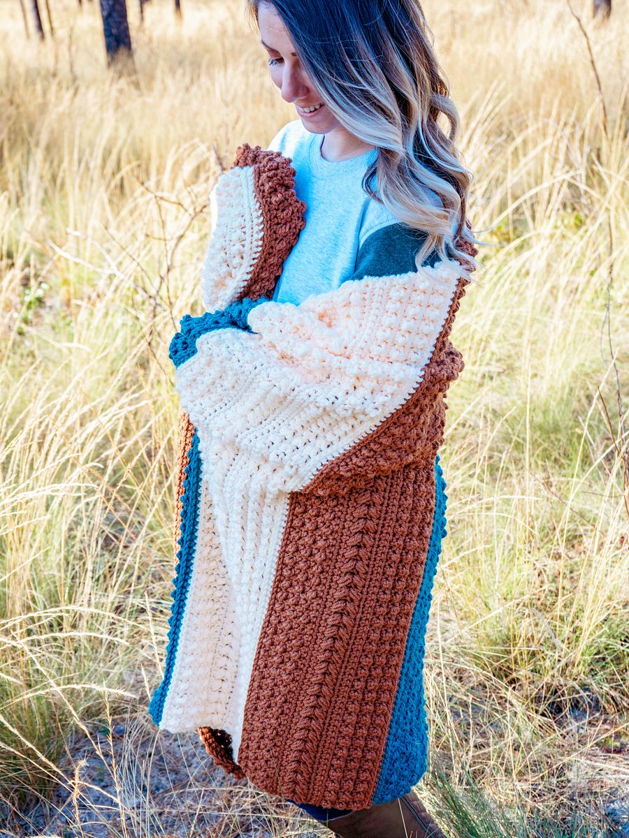 Sanibel Textured Crochet Blanket Pattern product image (5)