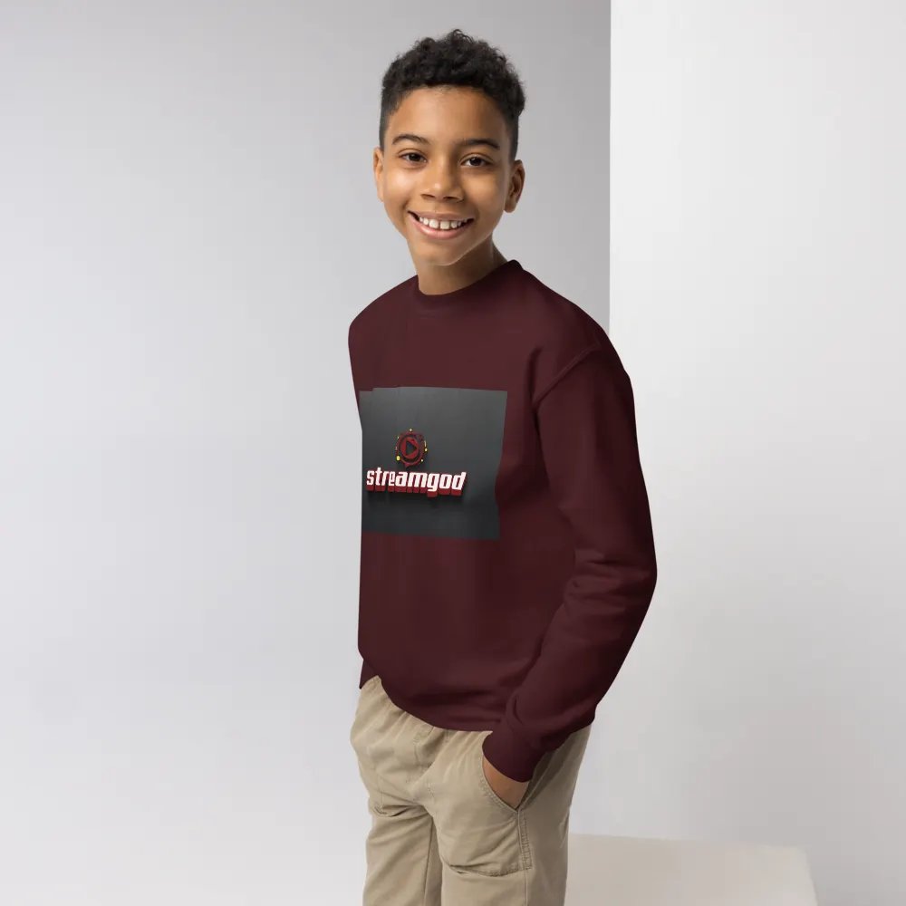 maroon youth STREAMGOD sweater #2 product image (3)