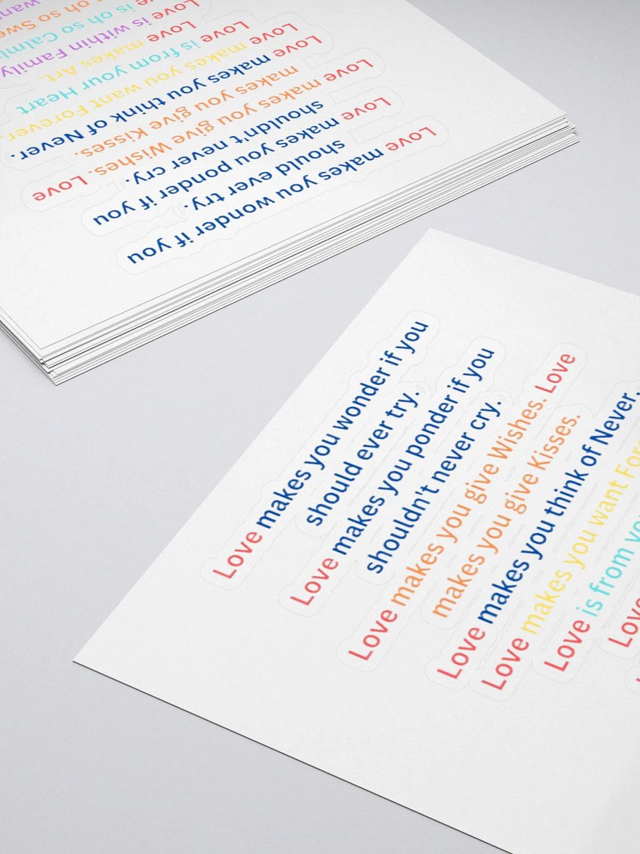 What is love long Stickers product image (16)