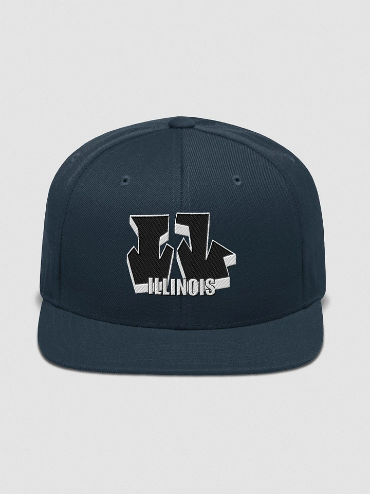 ILLINOIS, IL, Graffiti, Yupoong Wool Blend Snapback Hat product image (1)