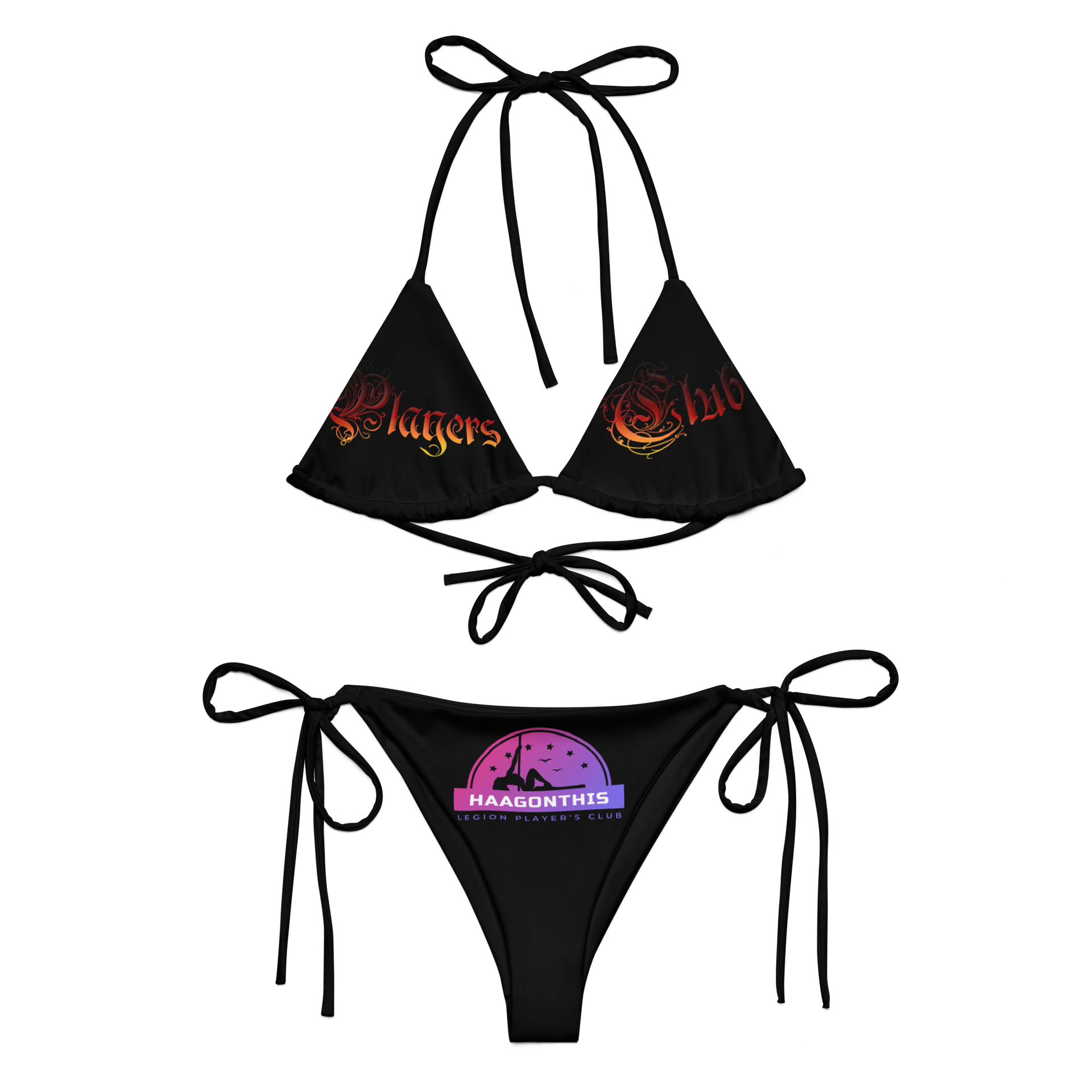 black players full set bikini product image (2)