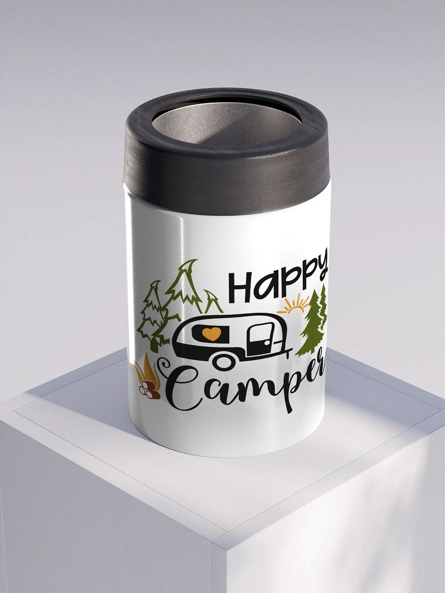 Happy Camper Stainless Steel Koozie product image (3)