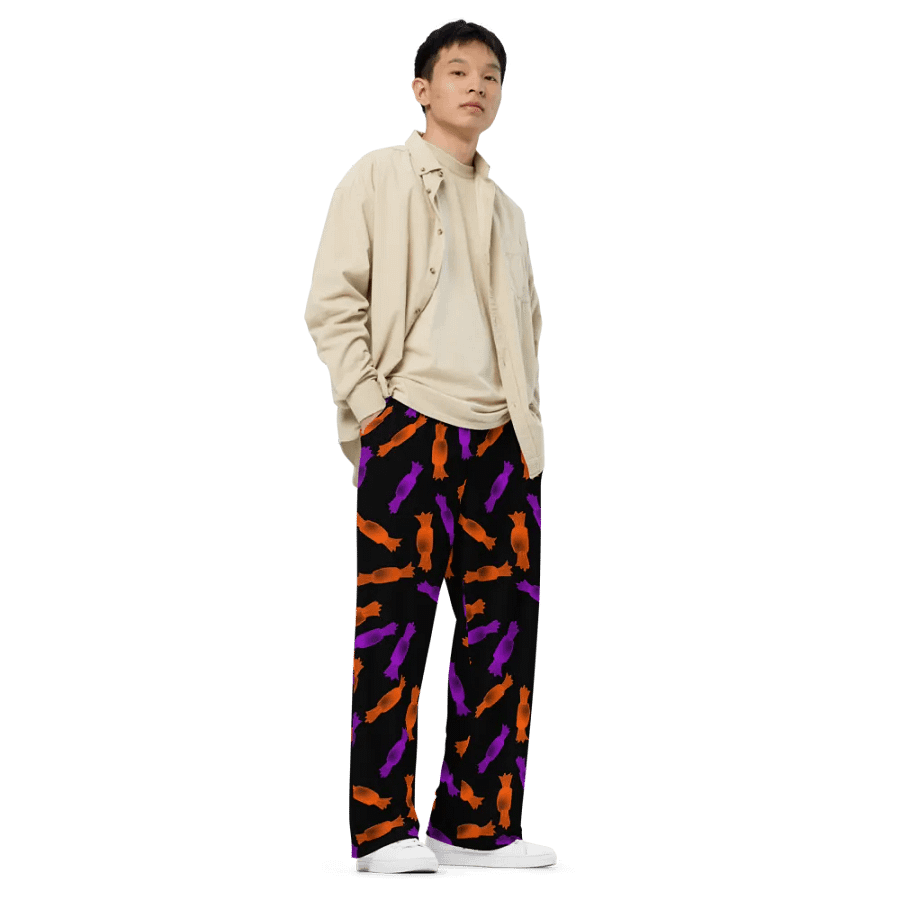 Candy on Black Wideleg Pants product image (3)