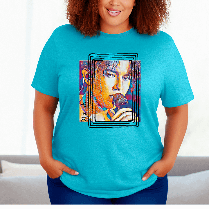 Singer Songwriter From Kazakhstan Bella Canva Unisex Soft T-Shirt product image (5)