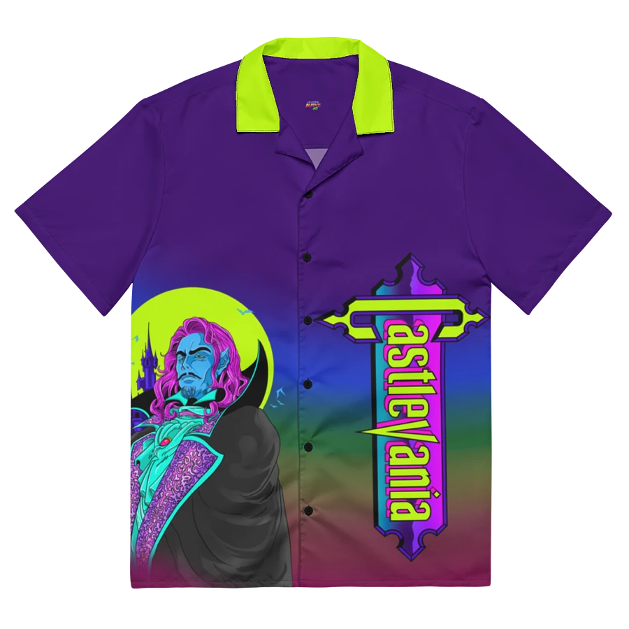 Castlevania Neon Tribute Hawaiian Button up product image (4)