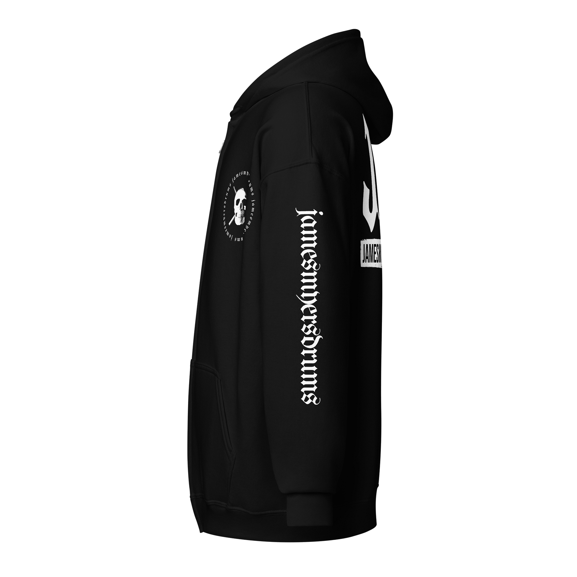 JM - The Beginning - Drum Sticks Skull - Zip-Up Hoodie product image (3)