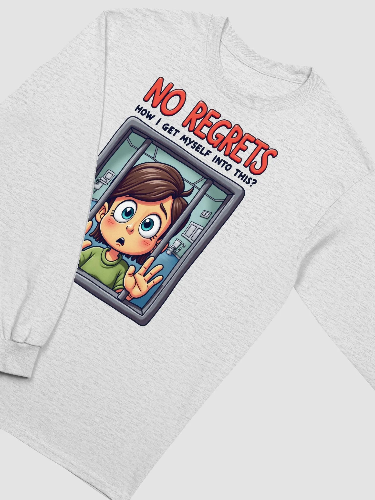 No Regrets Behind Bars Long Sleeve Tee product image (27)