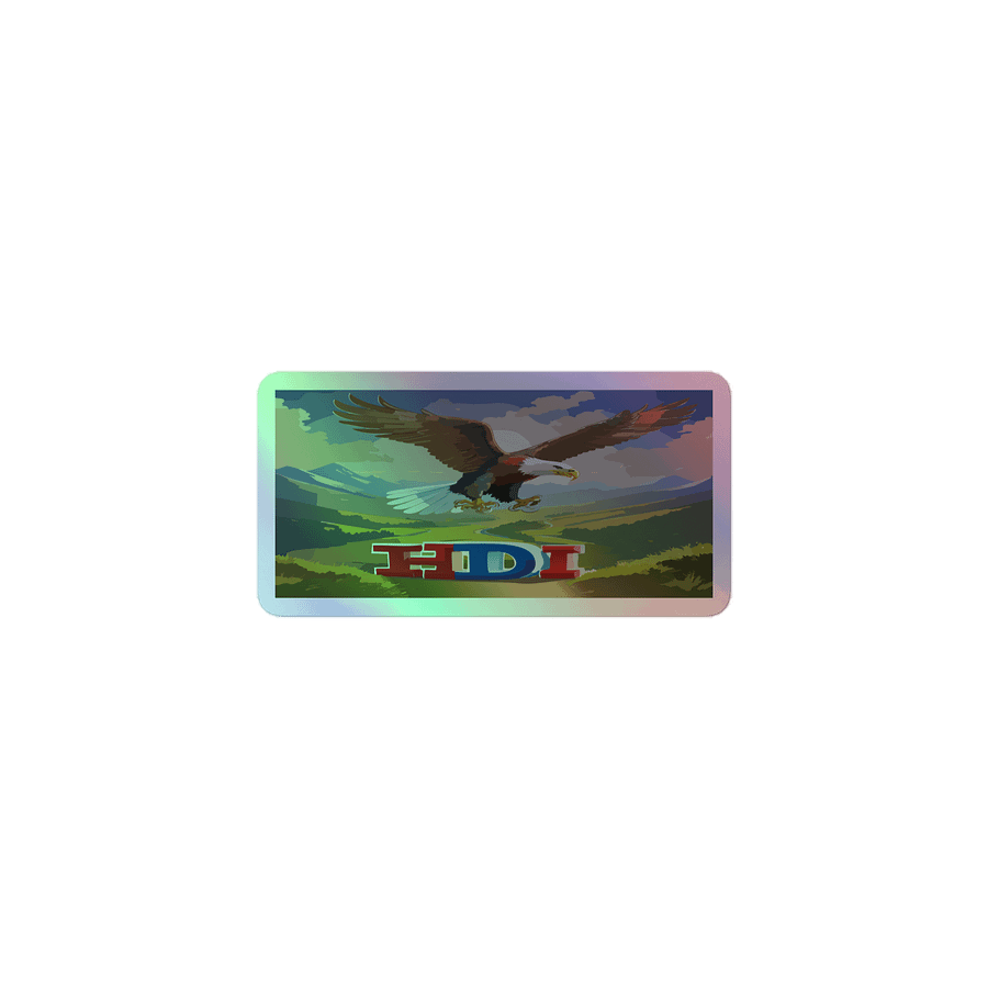 HDI Patriotic Eagle Holographic Sticker product image (1)