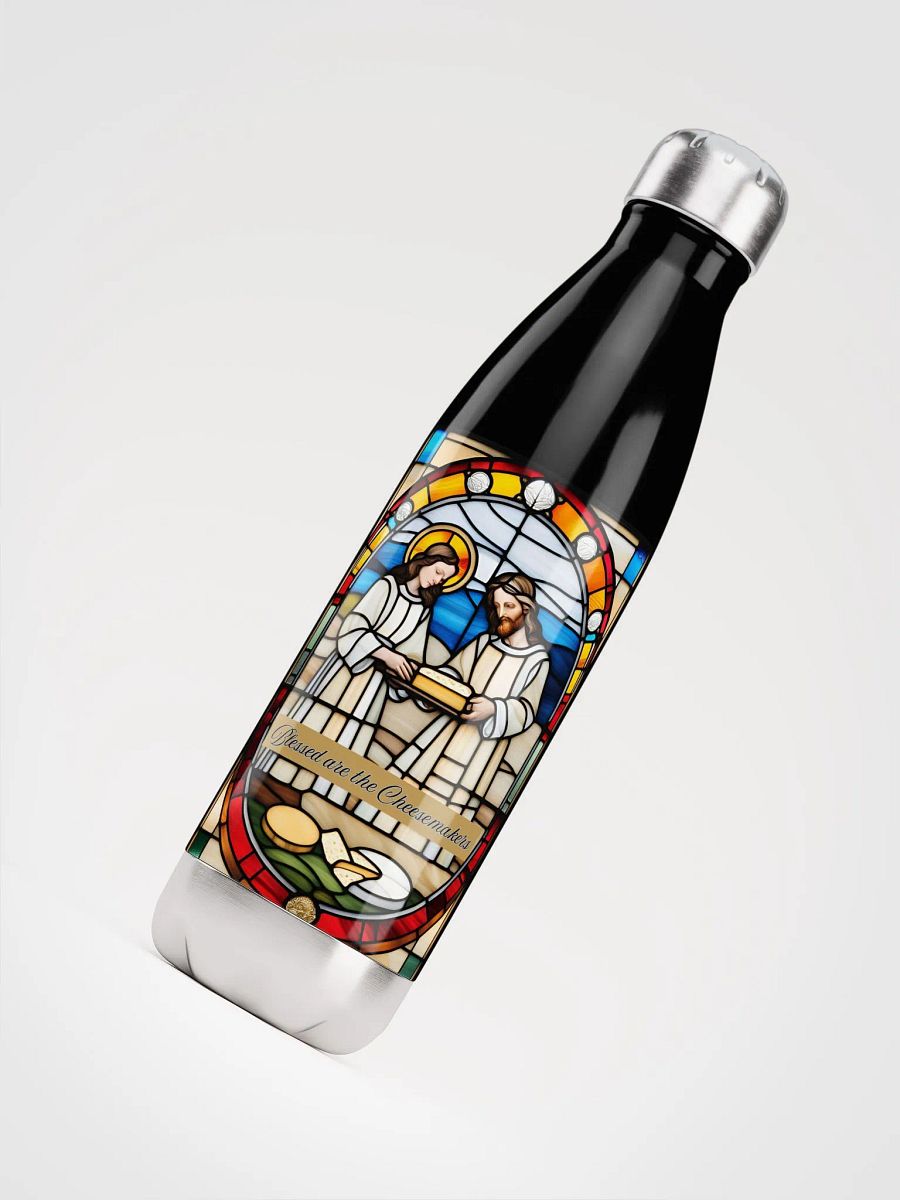 Blessed are the Cheesemakers 17oz Stainless Steel Water Bottle #02 product image (8)
