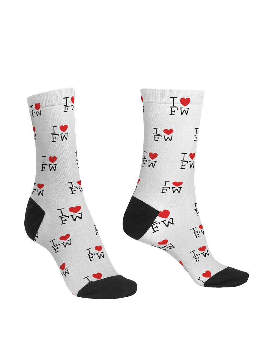 I ❤️ Fourthwall Pattern Sock product image (5)