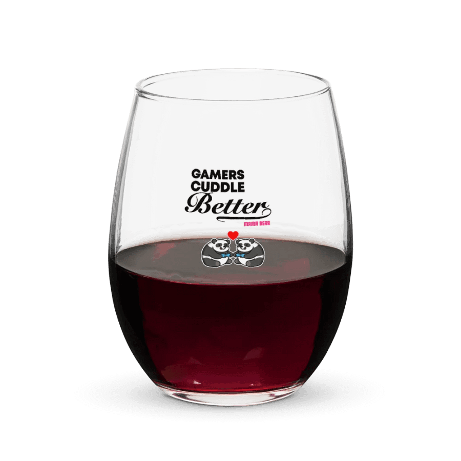Gamers Cuddle Better Wine Glass product image (5)