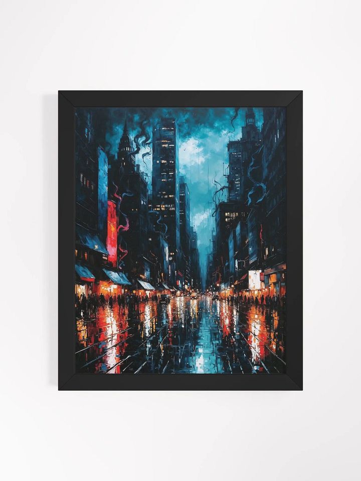 Moody Urban Nightlife Framed Poster product image (2)