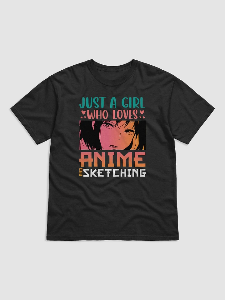 Just a Girl Who Loves Anime And Sketching Anime Graphic Tee product image (1)