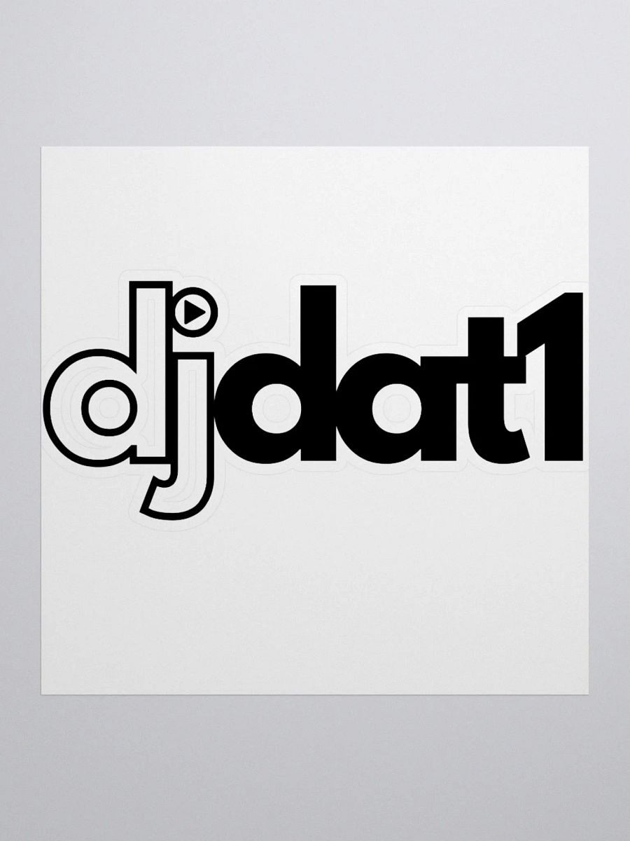 [DJDAT1] Vinyl Stickers (black) product image (1)