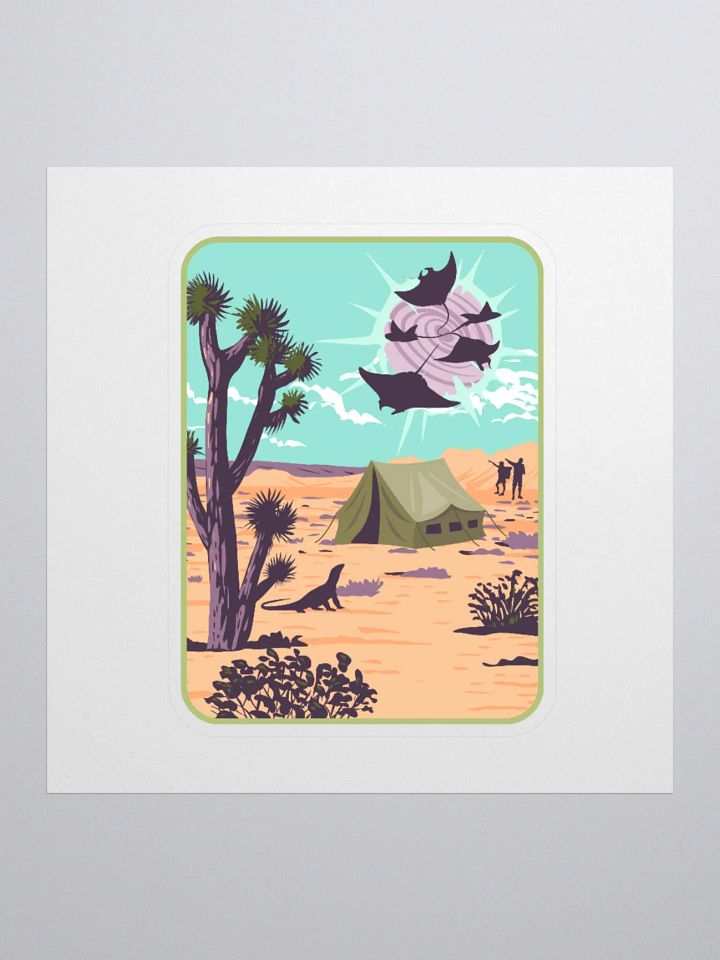 Manta Ray Desert Wormhole Kiss Cut Stickers product image (2)