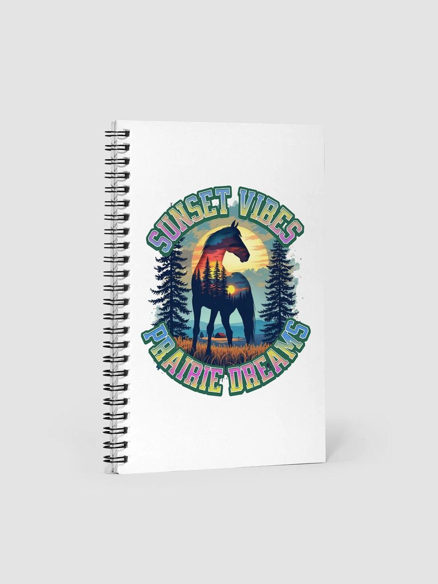 Sunset Vibes Prairie Dreams Horse Spiral Notebook product image (2)