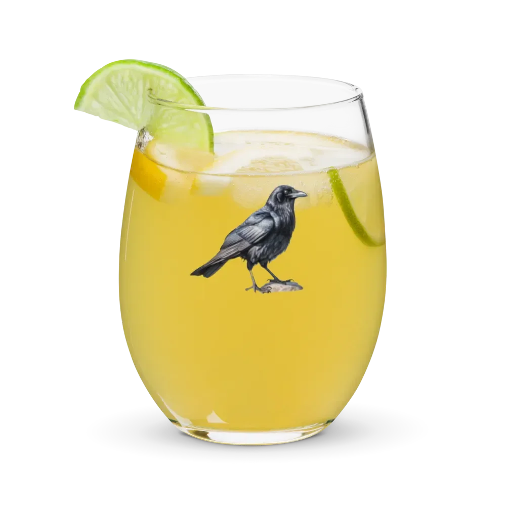 Prestige Crow Stemless Wine Glass - Motif I product image (9)
