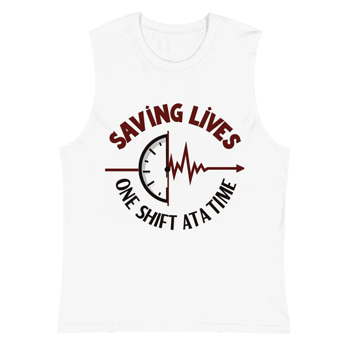 EKG Timekeeper Muscle Tank product image (2)