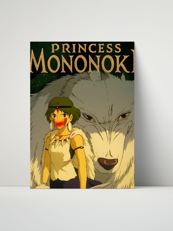 Princess Mononoke – San Wolfstride Spirit – 8x10 Metal Print product image (1)
